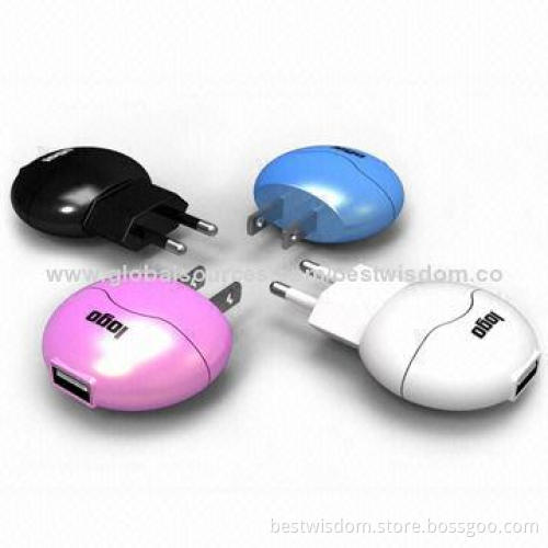 5V/1A Travel Chargers for MP3 Players, Massagers or Mobile Phones, Convenient for Carrying
